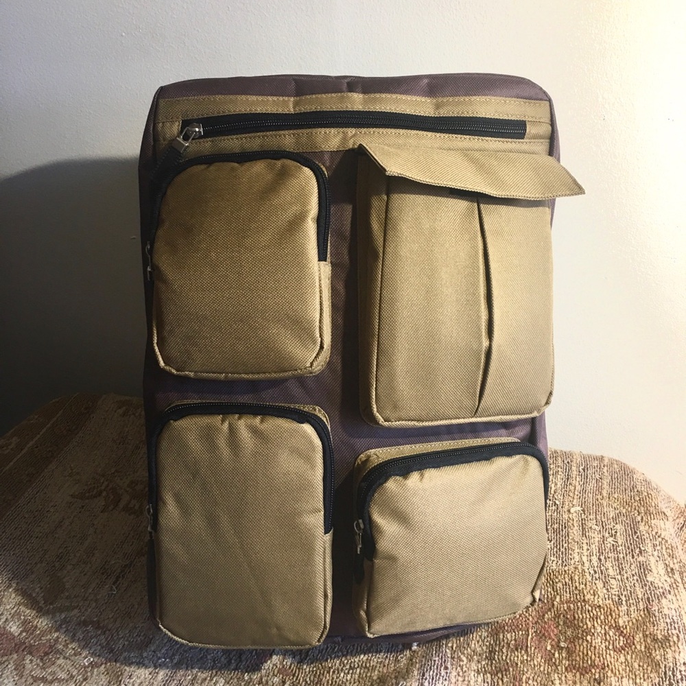 - π€New Travel 2-Tone Brown Large Canvβ¦ - Picture 1 of 5